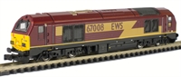 Class 67 diesel 67008 EWS